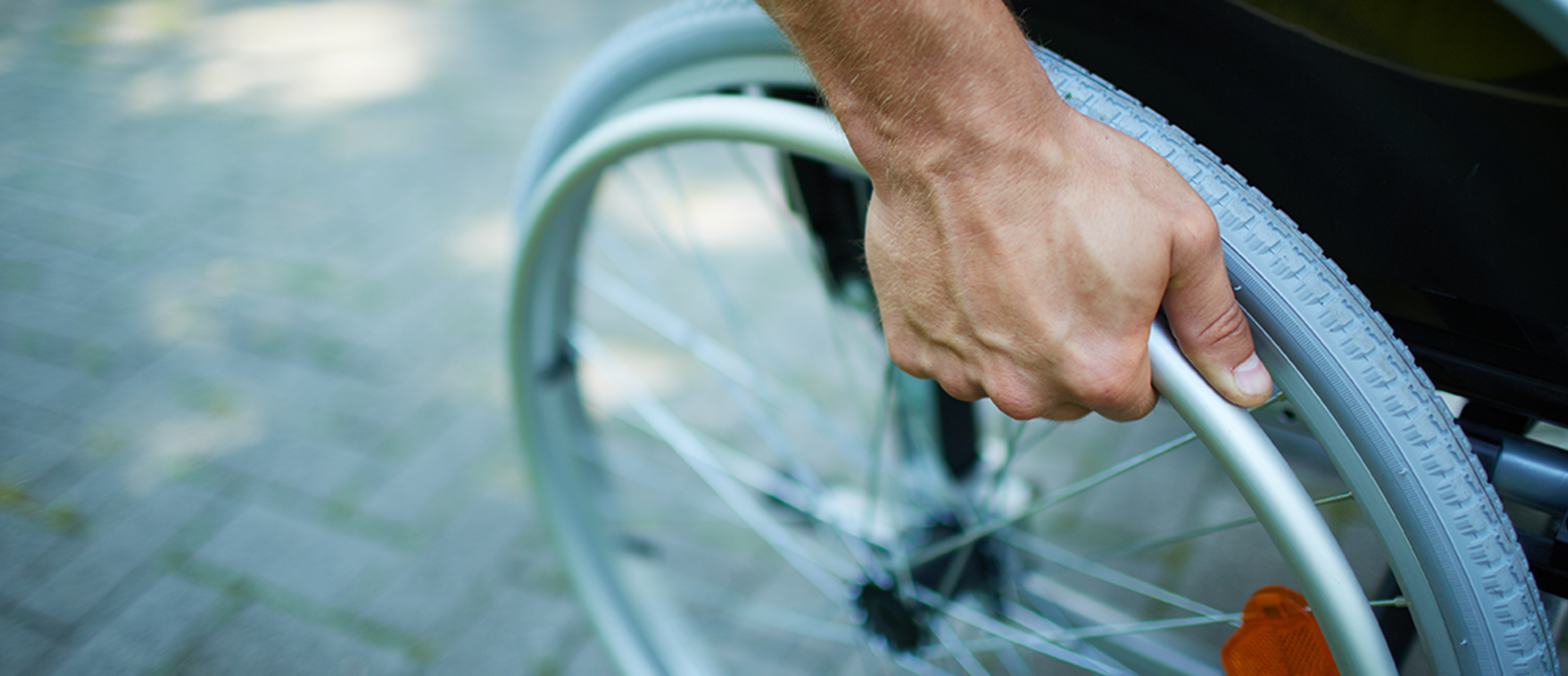 Man in a wheelchair