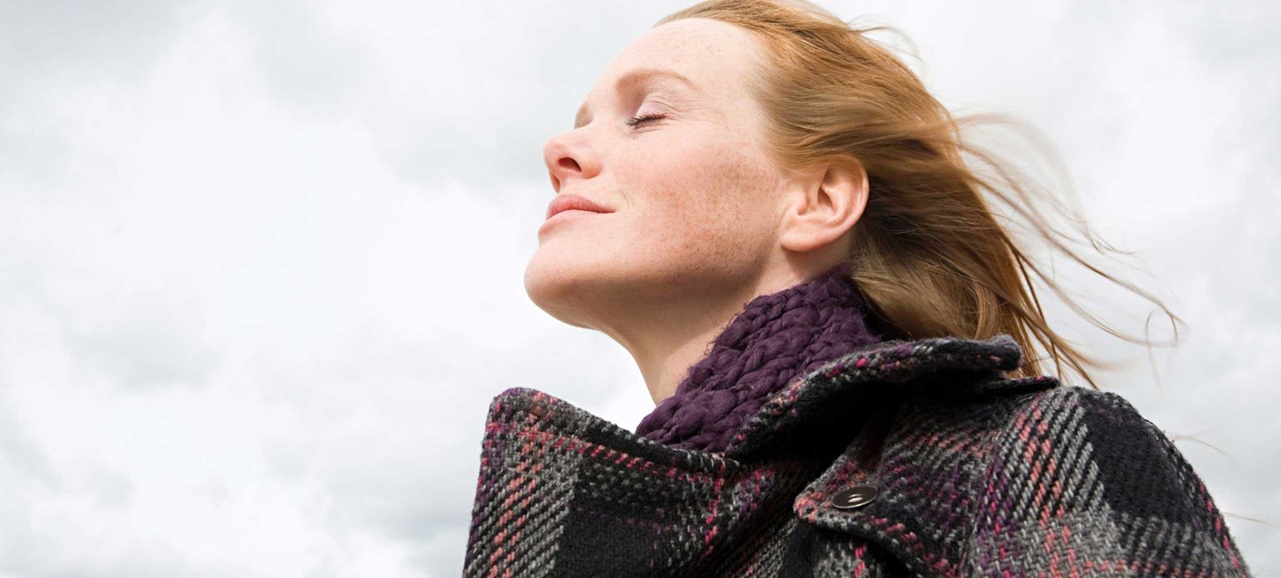 Woman standing outside