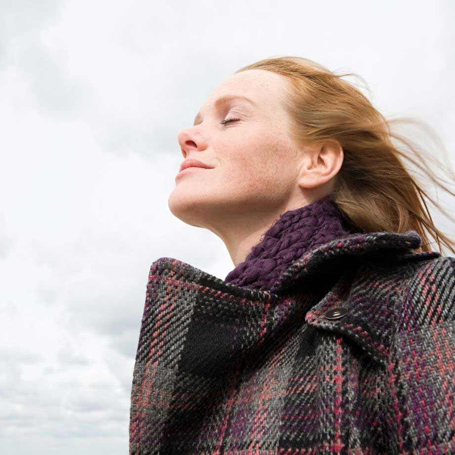 Woman standing outside