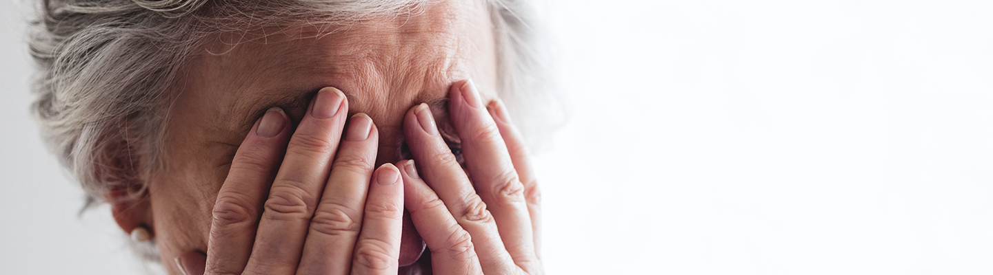 woman with headache